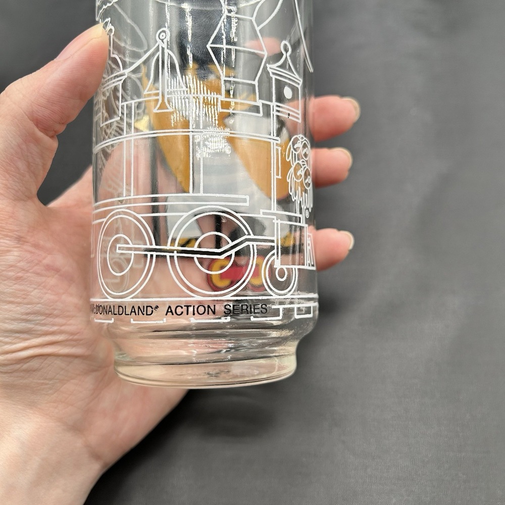1977 McDonalds MCDONALDLAND ACTION SERIES‎ GLASSES HAMBURGLAR Tumbler 5.75" Tall - Picture 7 of 9